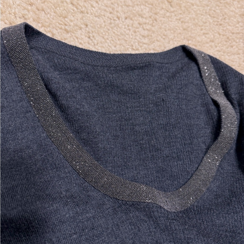 Isabel Marant Black Top with Silver Trim